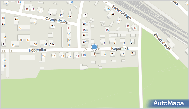 Skwierzyna, Kopernika Mikołaja, 9, mapa Skwierzyna