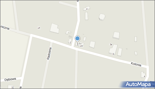 Sława, Kolonia, 2, mapa Sława