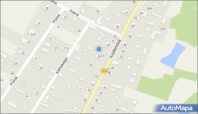 Sławatycze, Kodeńska, 47, mapa Sławatycze