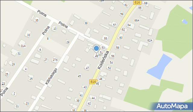 Sławatycze, Kodeńska, 49, mapa Sławatycze