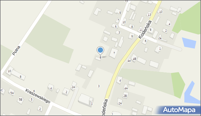 Sławatycze, Kodeńska, 5, mapa Sławatycze