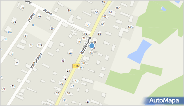 Sławatycze, Kodeńska, 52, mapa Sławatycze