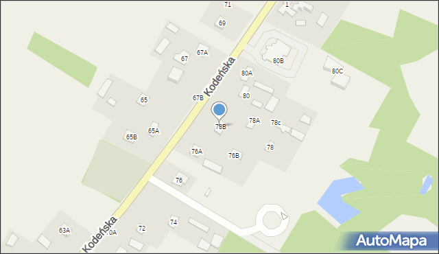 Sławatycze, Kodeńska, 78B, mapa Sławatycze