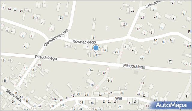 Sławków, Kownackiego Hipolita, 8, mapa Sławków