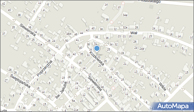 Sławków, Kozłowska, 32, mapa Sławków