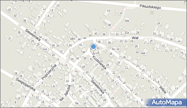 Sławków, Kozłowska, 34, mapa Sławków