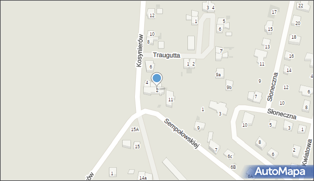 Sławno, Kosynierów, 2, mapa Sławno