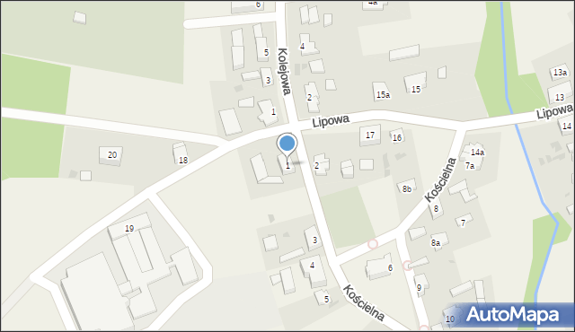 Sławoborze, Kościelna, 1, mapa Sławoborze