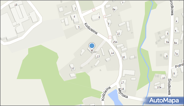 Sławoborze, Kościelna, 11/3, mapa Sławoborze