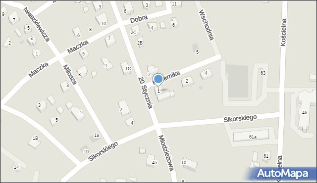 Ślesin, Kopernika Mikołaja, 1, mapa Ślesin