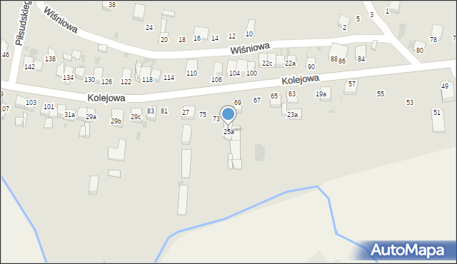 Słomniki, Kolejowa, 25a, mapa Słomniki