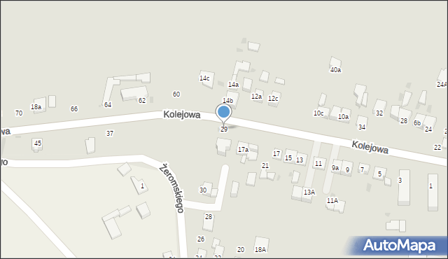 Słomniki, Kolejowa, 29, mapa Słomniki