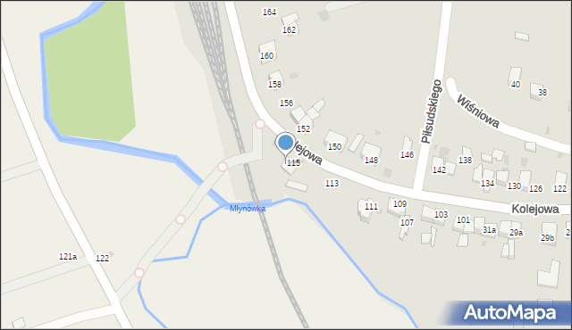 Słomniki, Kolejowa, 43, mapa Słomniki