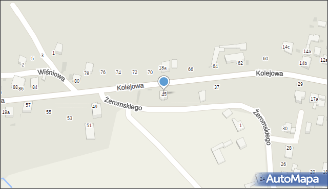 Słomniki, Kolejowa, 45, mapa Słomniki