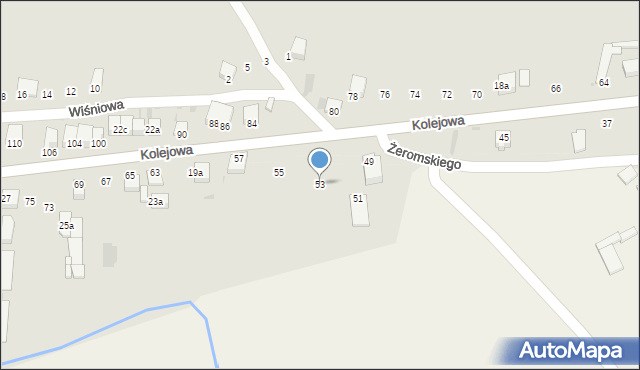 Słomniki, Kolejowa, 53, mapa Słomniki
