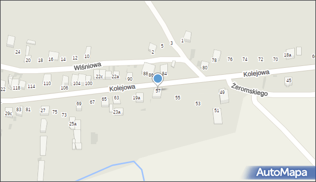 Słomniki, Kolejowa, 57, mapa Słomniki