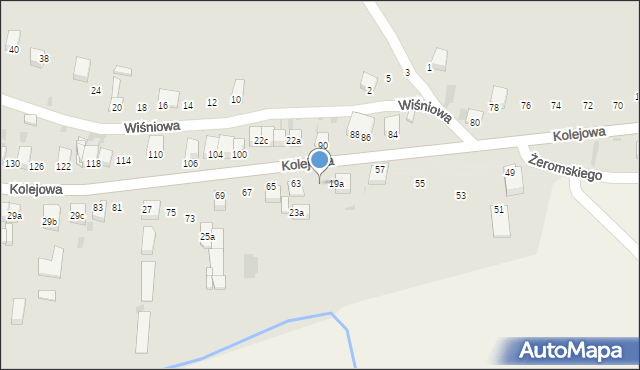 Słomniki, Kolejowa, 61, mapa Słomniki