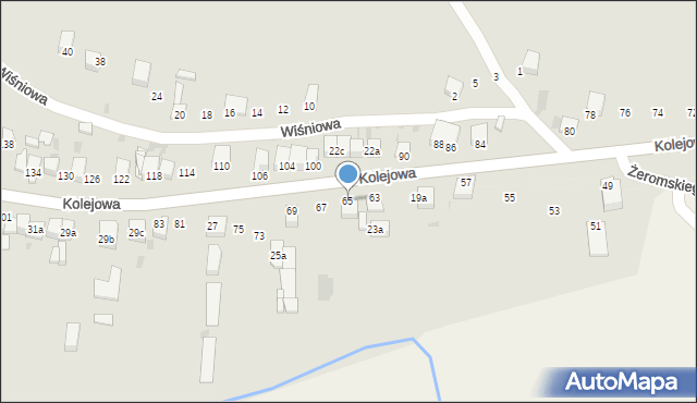 Słomniki, Kolejowa, 65, mapa Słomniki