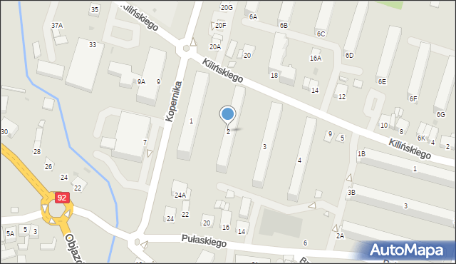 Słupca, Kopernika Mikołaja, 2, mapa Słupca