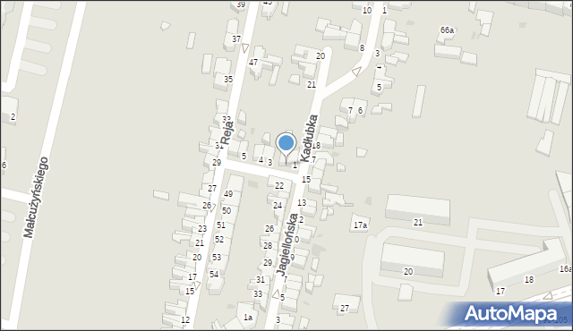 Słupsk, Kochanowskiego Jana, 2, mapa Słupska