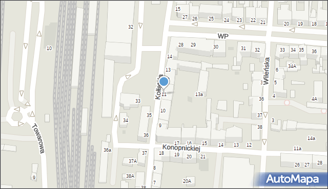 Słupsk, Kołłątaja Hugo, 11, mapa Słupska