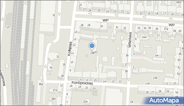 Słupsk, Kołłątaja Hugo, 13a, mapa Słupska