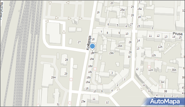 Słupsk, Kołłątaja Hugo, 16f, mapa Słupska