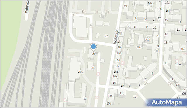 Słupsk, Kołłątaja Hugo, 28, mapa Słupska