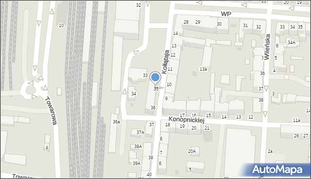 Słupsk, Kołłątaja Hugo, 35, mapa Słupska