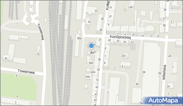 Słupsk, Kołłątaja Hugo, 38A, mapa Słupska