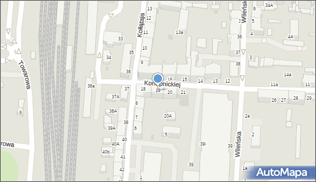 Słupsk, Konopnickiej Marii, 19, mapa Słupska