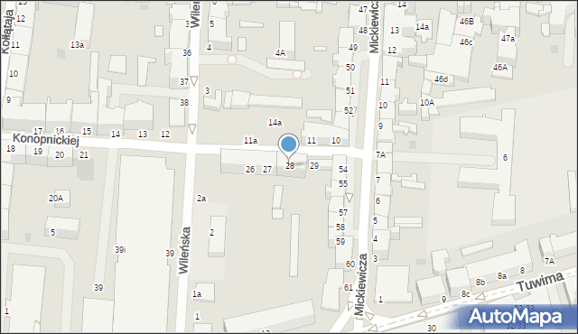 Słupsk, Konopnickiej Marii, 28, mapa Słupska