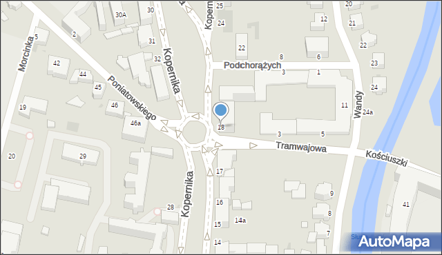 Słupsk, Kopernika Mikołaja, 18, mapa Słupska