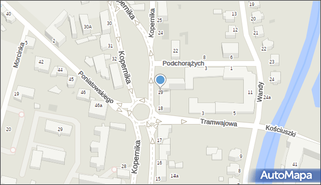 Słupsk, Kopernika Mikołaja, 19, mapa Słupska