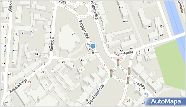 Słupsk, Kopernika Mikołaja, 38, mapa Słupska