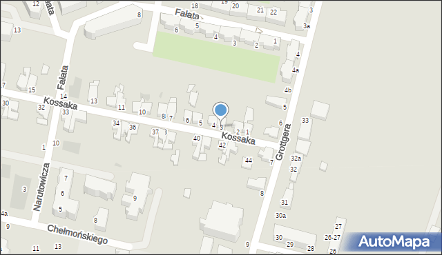 Słupsk, Kossaka Juliusza, 3, mapa Słupska