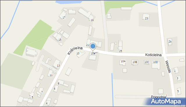 Smardy Górne, Kościelna, 10e, mapa Smardy Górne