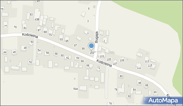 Smardzowice, Kościelna, 101, mapa Smardzowice