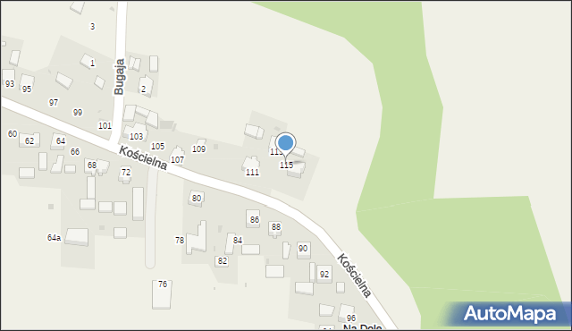 Smardzowice, Kościelna, 115, mapa Smardzowice