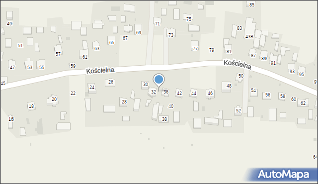 Smardzowice, Kościelna, 34, mapa Smardzowice