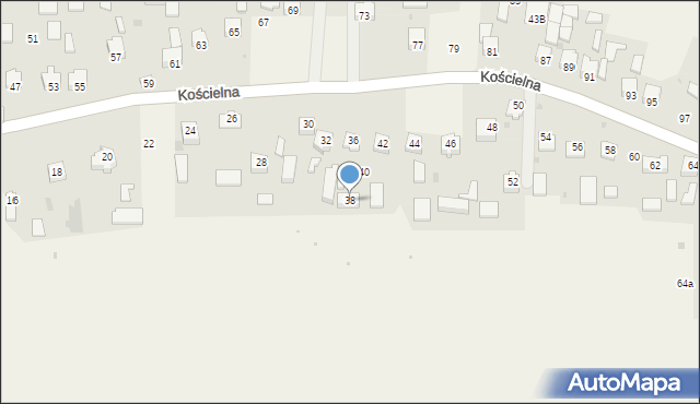 Smardzowice, Kościelna, 38, mapa Smardzowice