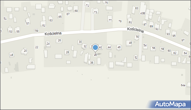 Smardzowice, Kościelna, 40, mapa Smardzowice