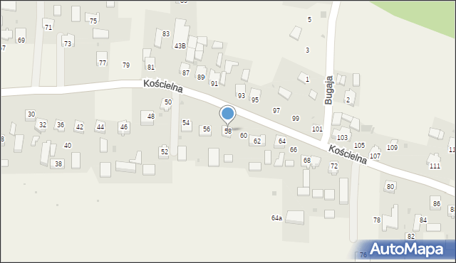 Smardzowice, Kościelna, 58, mapa Smardzowice