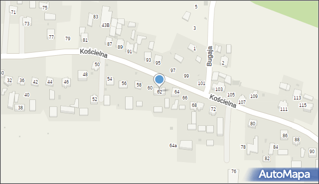 Smardzowice, Kościelna, 62, mapa Smardzowice