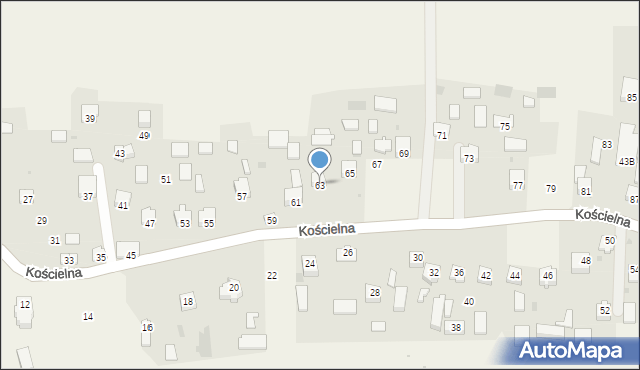 Smardzowice, Kościelna, 63, mapa Smardzowice