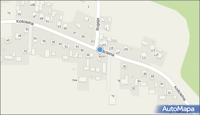 Smardzowice, Kościelna, 72, mapa Smardzowice
