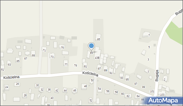 Smardzowice, Kościelna, 83, mapa Smardzowice