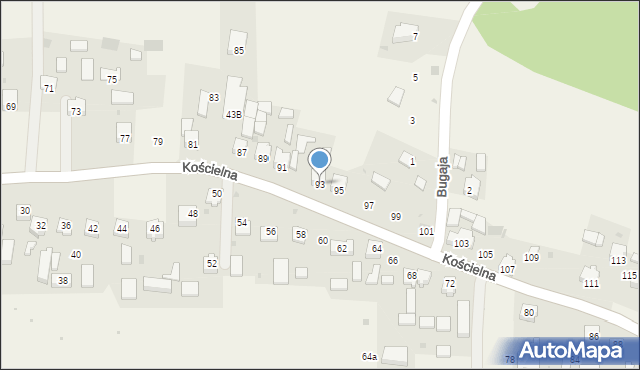 Smardzowice, Kościelna, 93, mapa Smardzowice