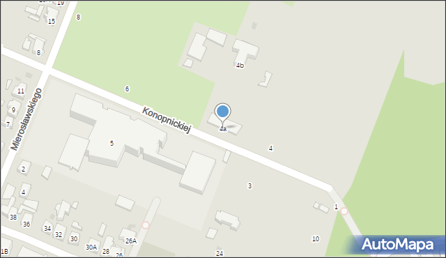 Śmigiel, Konopnickiej Marii, 4a, mapa Śmigiel