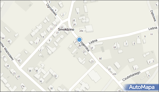 Smołdzino, Kopernika Mikołaja, 25, mapa Smołdzino
